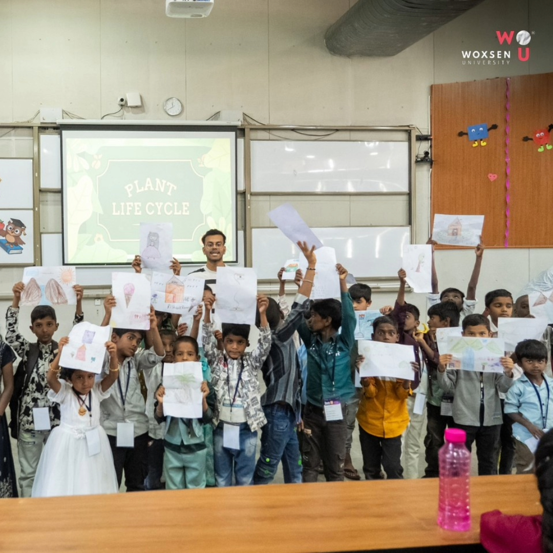 Woxsen University’s Elevate 5.0 Empowers 300 Rural Children with Life, Emotional, and Communication Skills